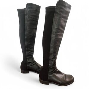 Stuart Weitzman Black #5050 Over The Knee Boot Scuffs Size 5.5 Chic Gossip Girl